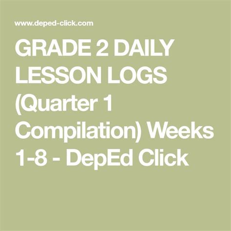 DAILY LESSON LOGS (Quarter 1 Compilation) .